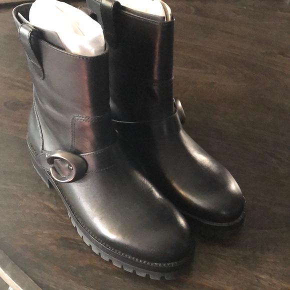 coach signature buckle bootie